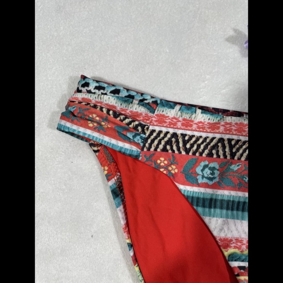 NEW Becca Tapestry Tab Side Hipster‎ Bikini Bottom in Mango [SZ Small ] - Picture 3 of 11